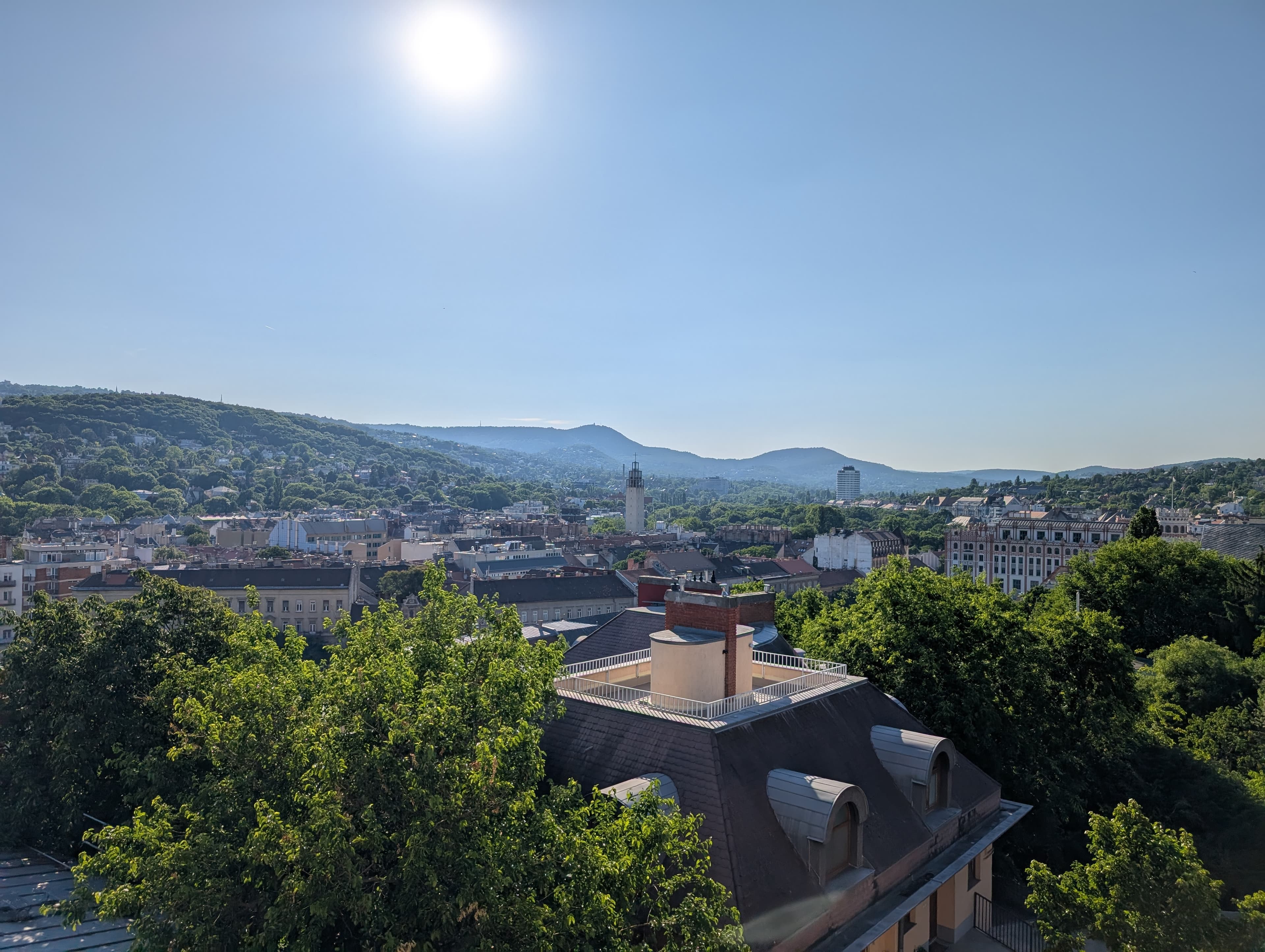 Вид с подножия холма Геллерт